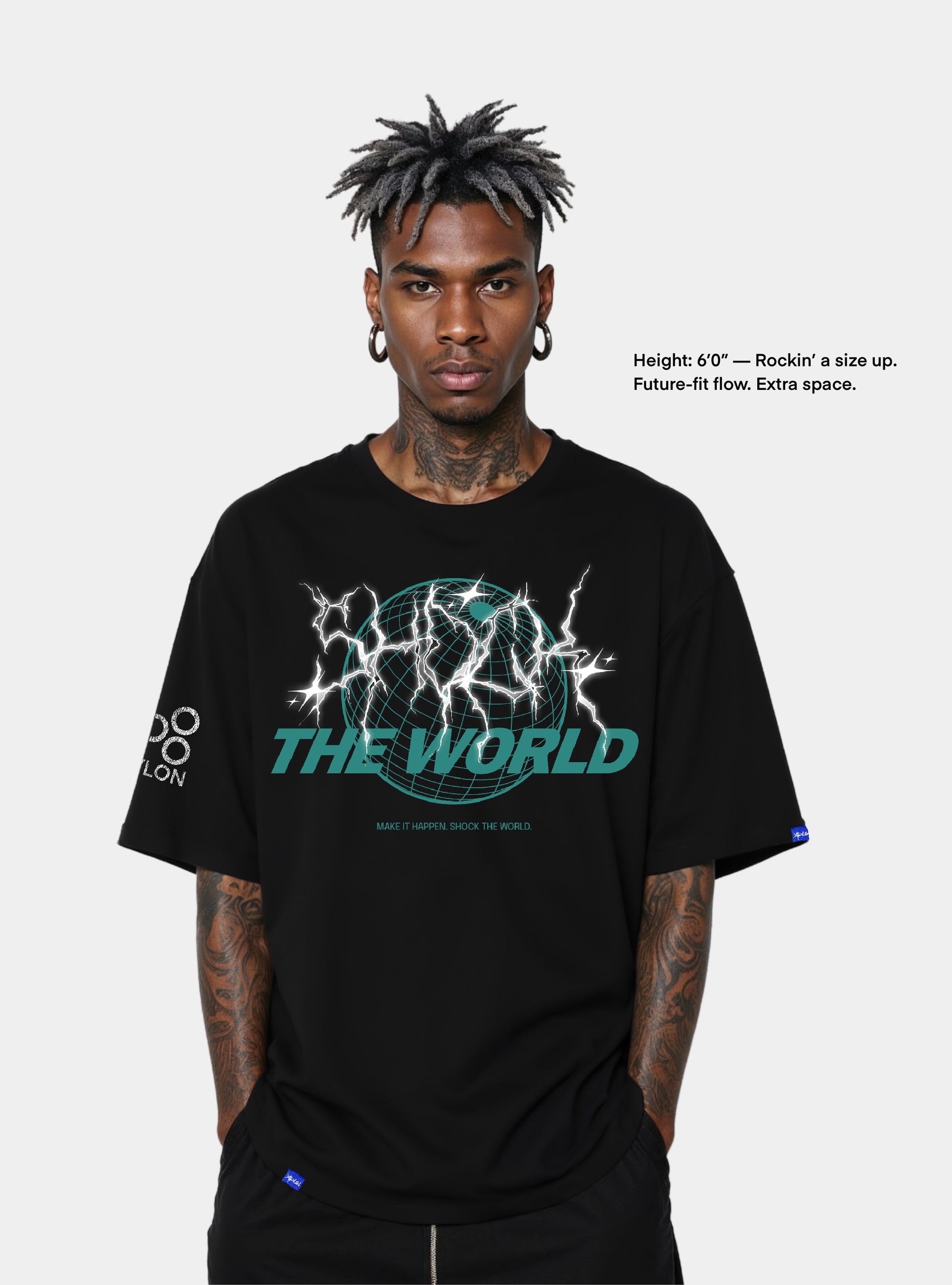 Premium Heavy Tee – Shock The World