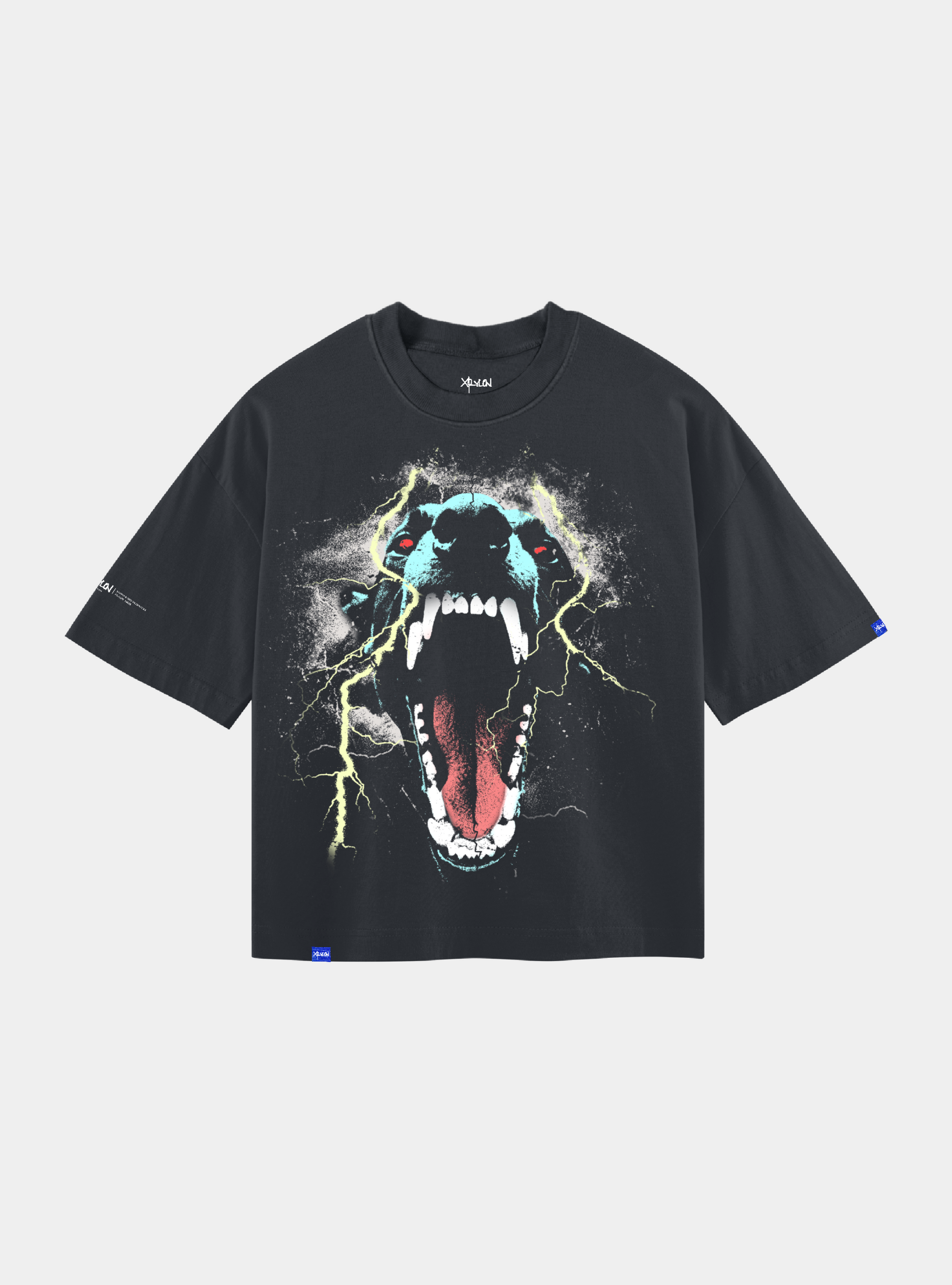 Boxy Vintage Tee – Electric Wolf
